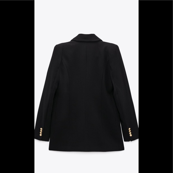 Zara shoulder pad doble breasted blazer - Picture 9 of 12
